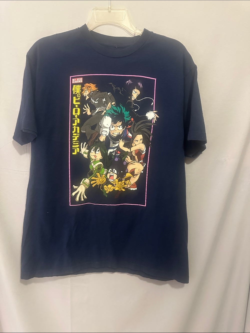 Men's Black Anime Graphic Short Sleeve Tee